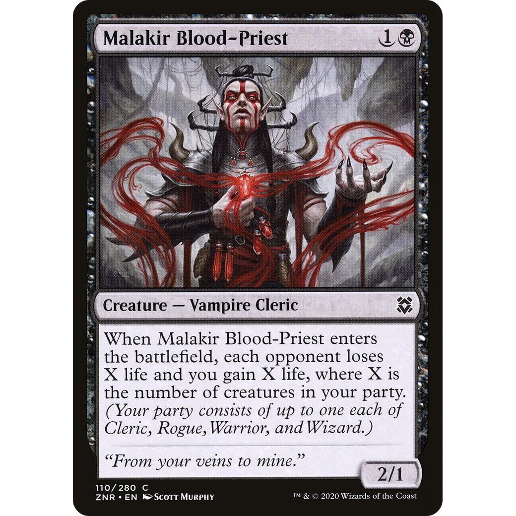 Image for Malakir Blood-Priest (110) (ZNR) - Magic: The Gathering