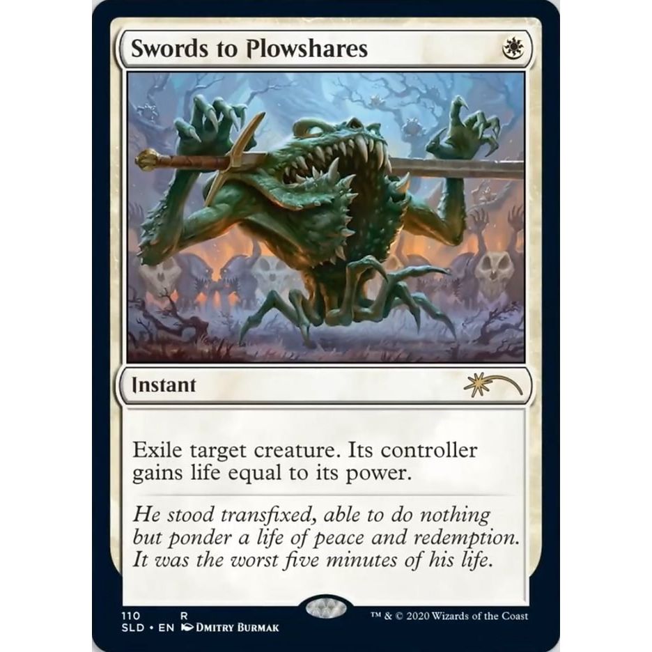 Image for Swords to Plowshares (110) (110) (SLD) - Magic: The Gathering