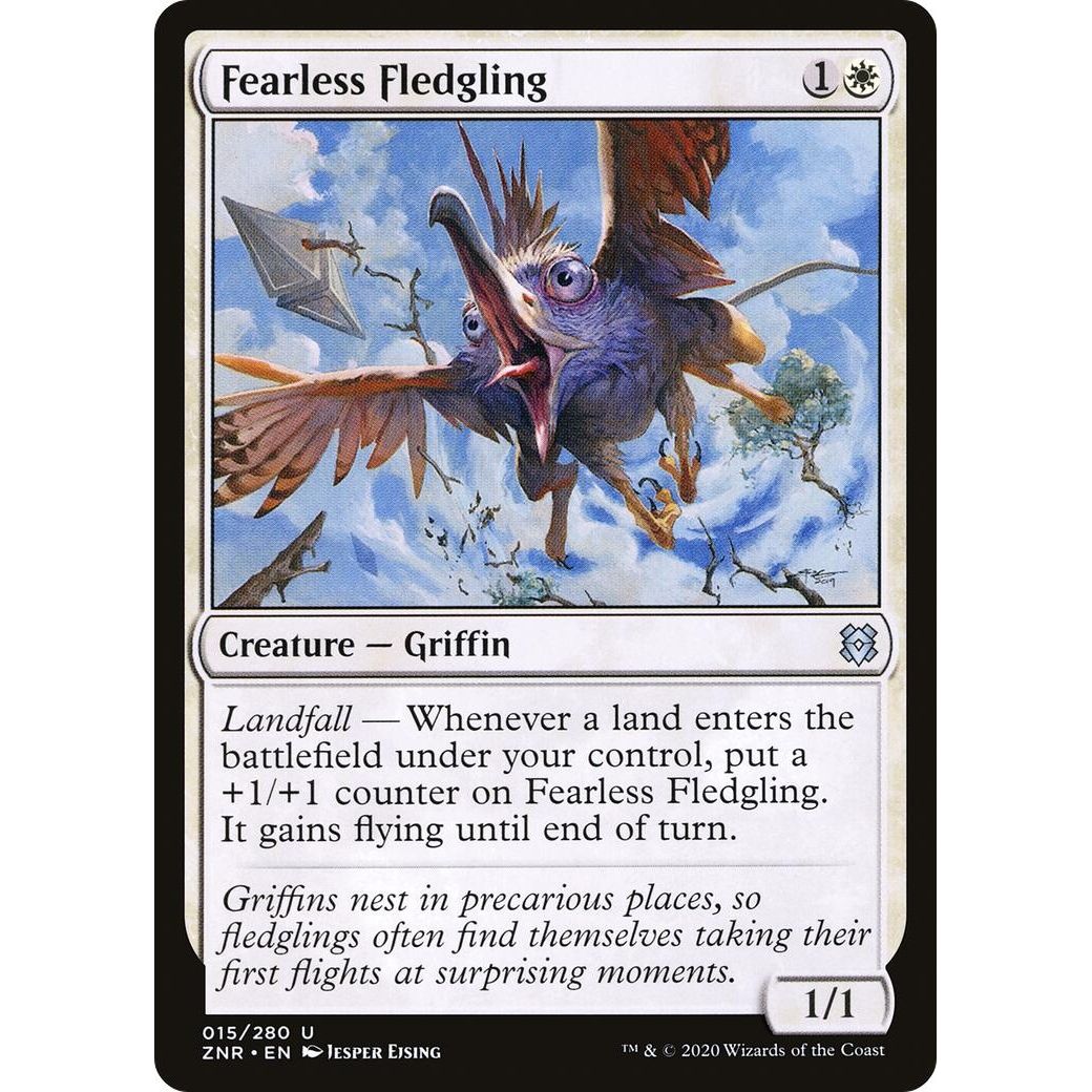 Image for Fearless Fledgling (15) (ZNR) - Magic: The Gathering