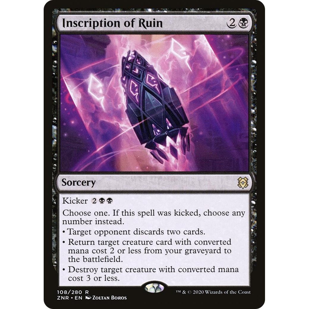 Image for Inscription of Ruin (108) (ZNR) - Magic: The Gathering