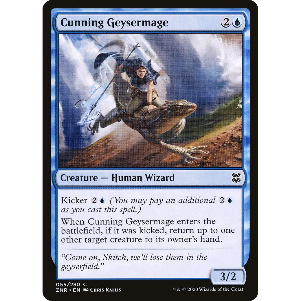 Image for Cunning Geysermage (55) (ZNR) - Magic: The Gathering