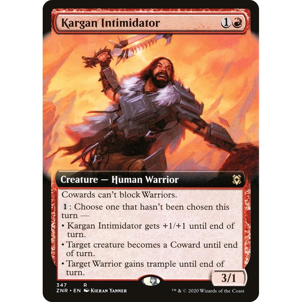 Image for Kargan Intimidator (Extended Art) (347) (ZNR) - Magic: The Gathering