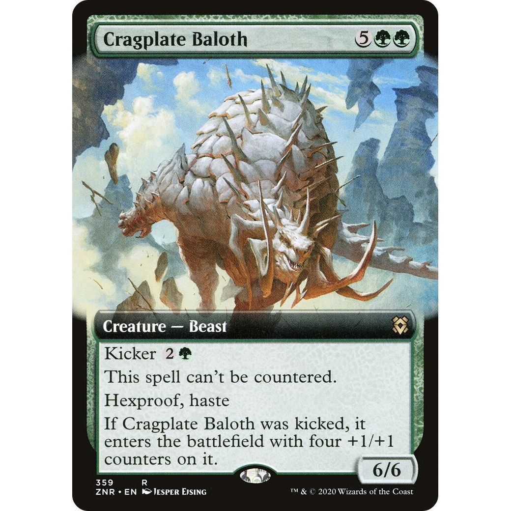 Image for Cragplate Baloth (Extended Art) (359) (ZNR) - Magic: The Gathering
