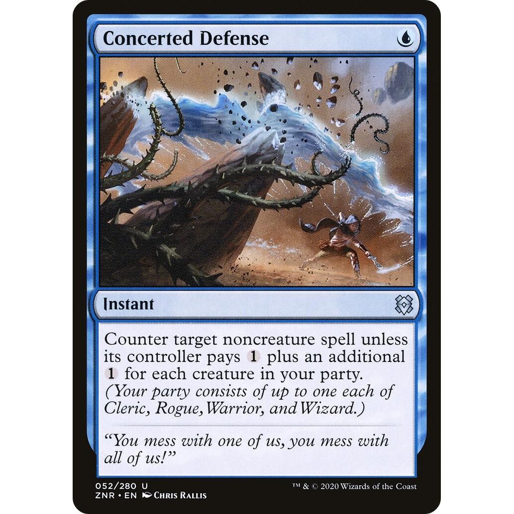 Image for Concerted Defense (52) (ZNR) - Magic: The Gathering