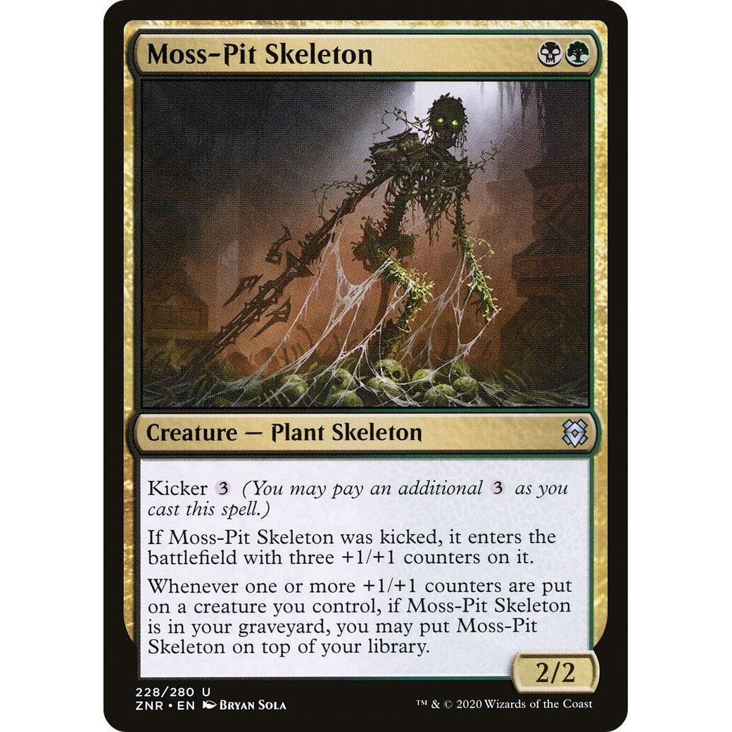 Image for Moss-Pit Skeleton (228) (ZNR) - Magic: The Gathering