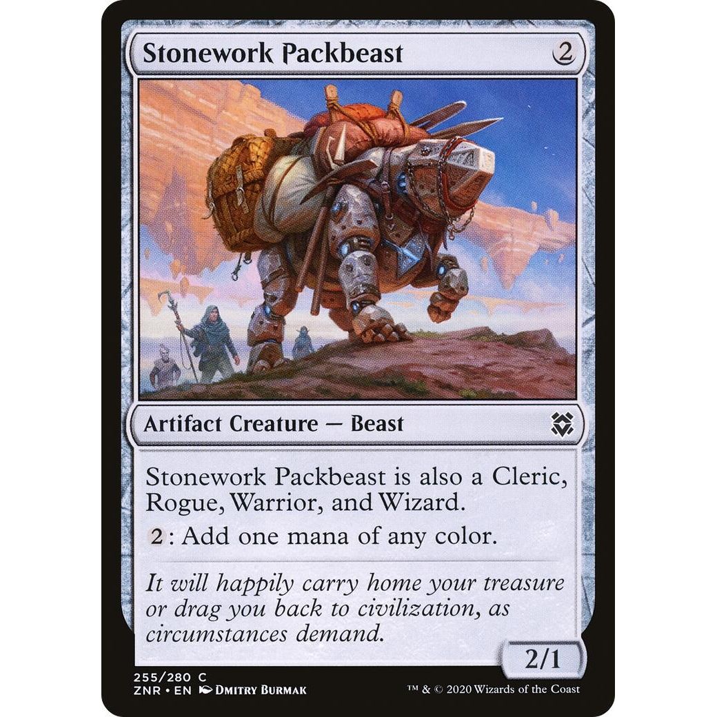 Image for Stonework Packbeast (255) (ZNR) - Magic: The Gathering