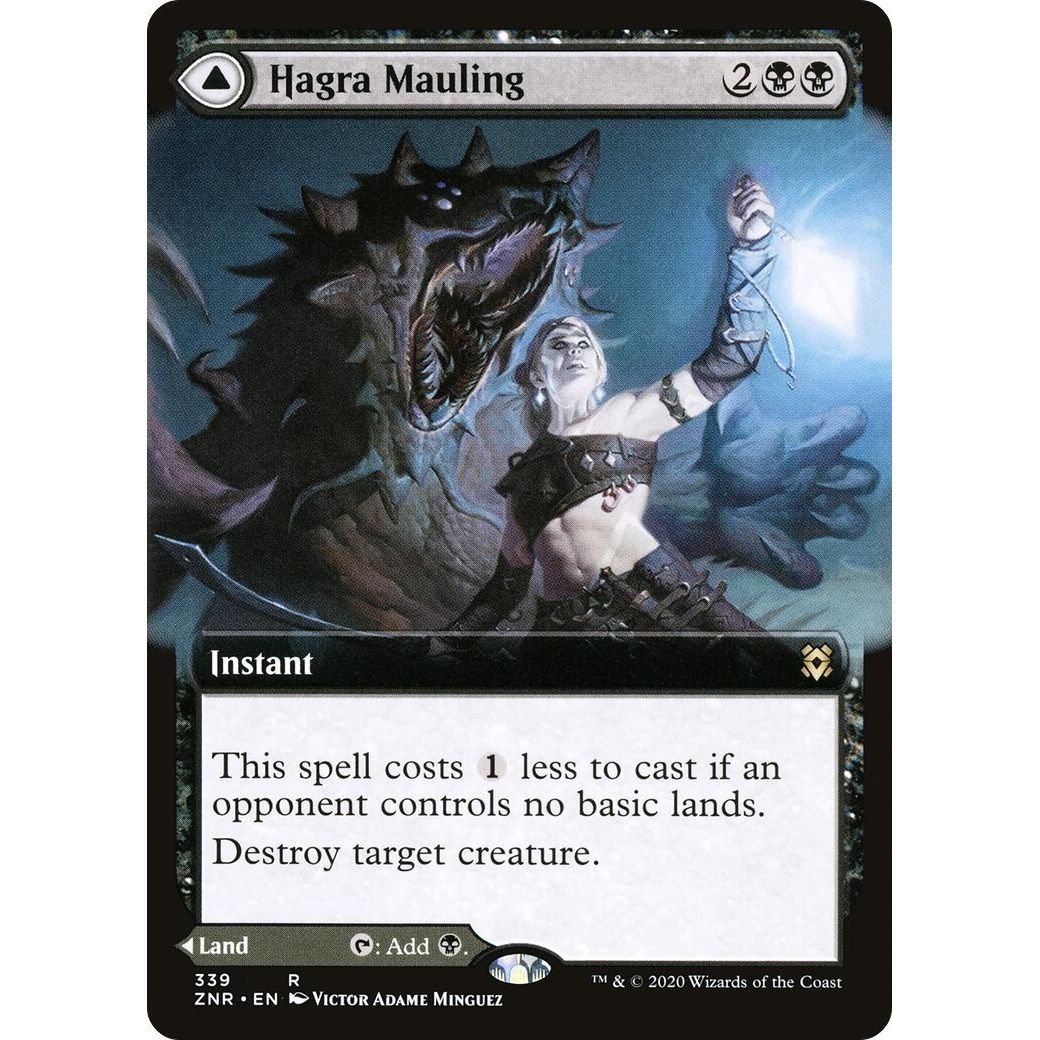 Image for Hagra Mauling (Extended Art) (339) (ZNR) - Magic: The Gathering