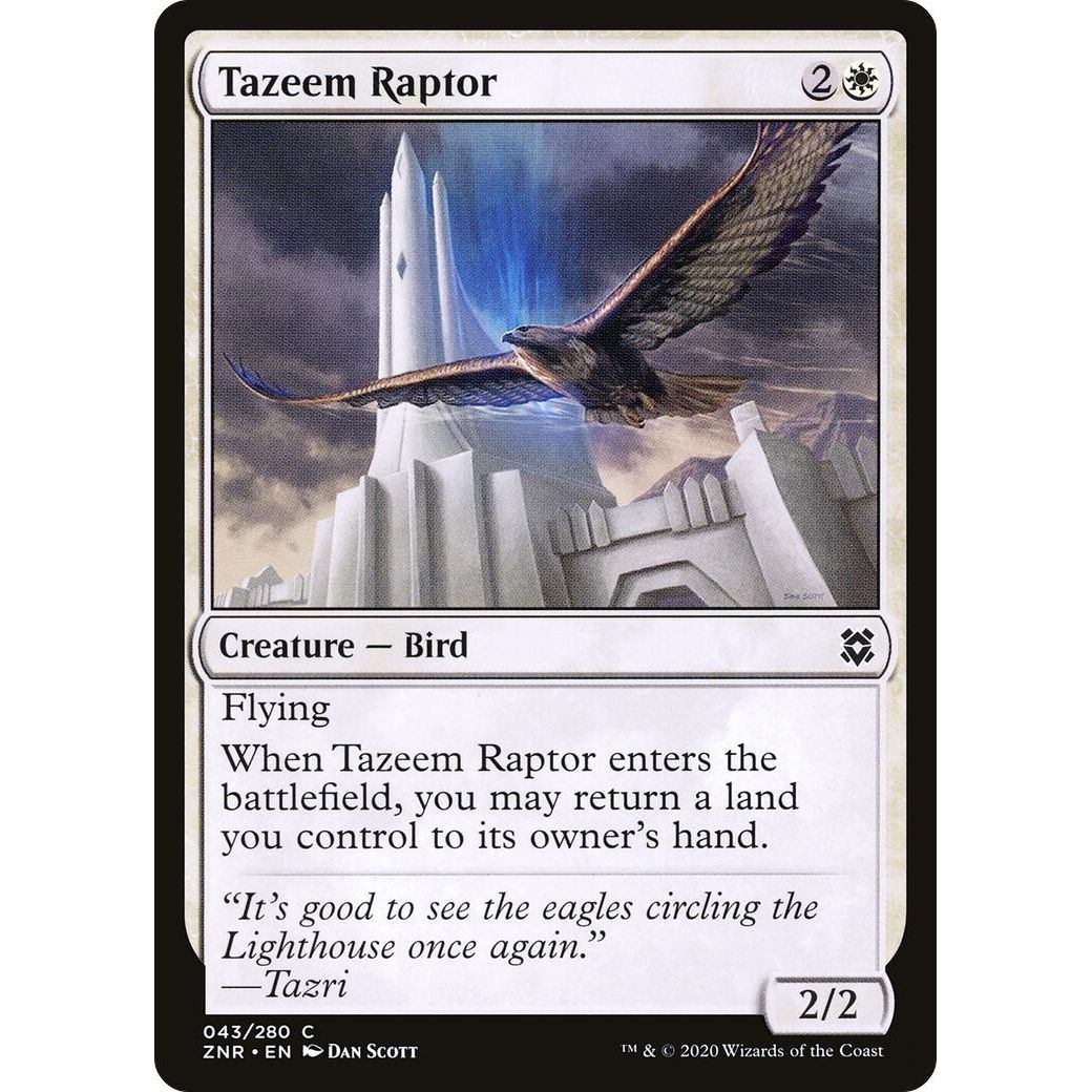 Image for Tazeem Raptor (43) (ZNR) - Magic: The Gathering