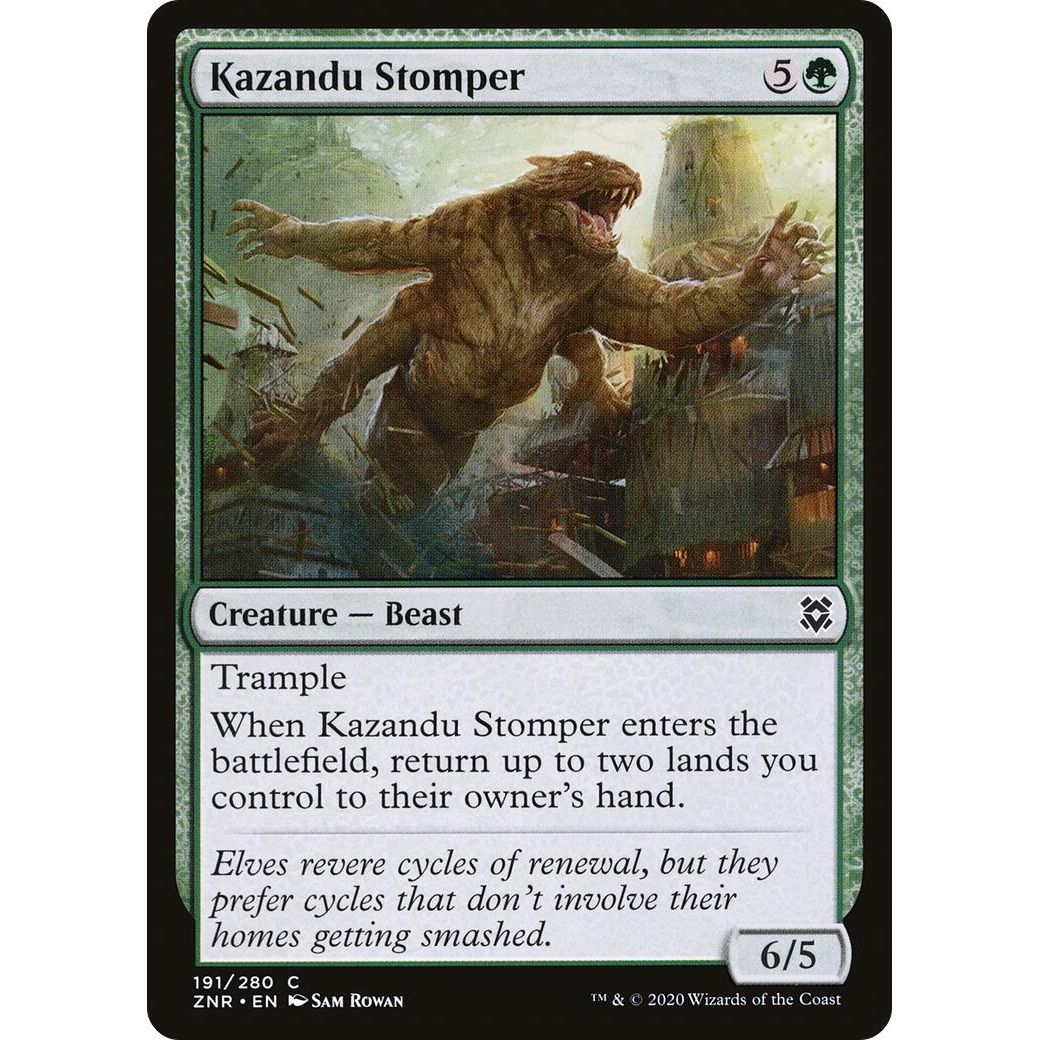 Image for Kazandu Stomper (191) (ZNR) - Magic: The Gathering