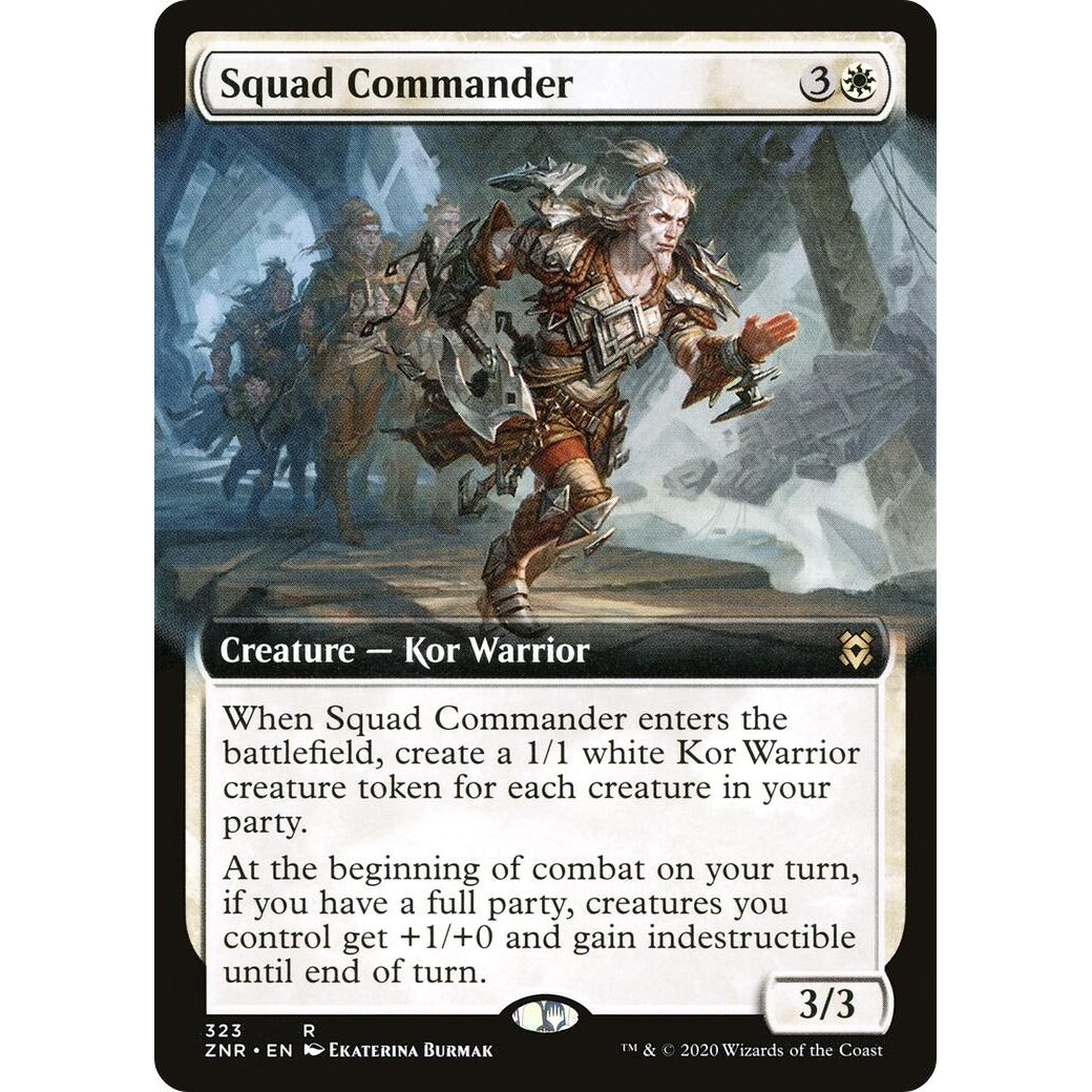 Image for Squad Commander (Extended Art) (323) (ZNR) - Magic: The Gathering