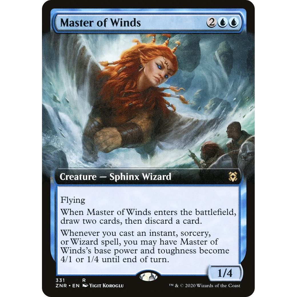 Image for Master of Winds (Extended Art) (331) (ZNR) - Magic: The Gathering