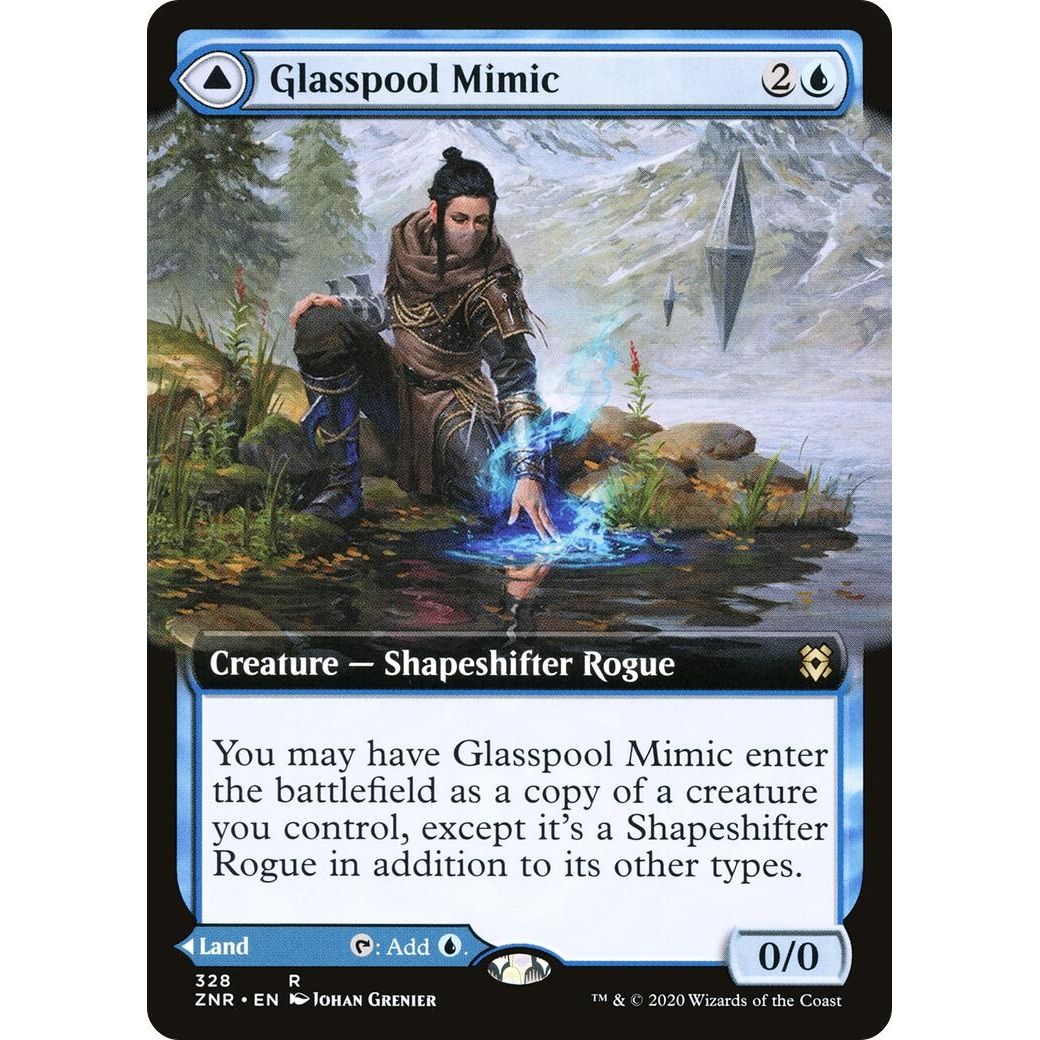 Image for Glasspool Mimic (Extended Art) (328) (ZNR) - Magic: The Gathering