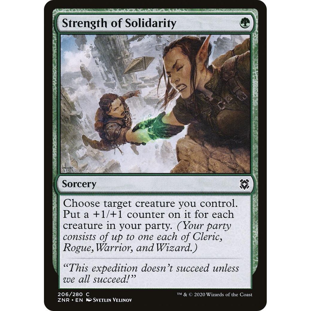 Image for Strength of Solidarity (206) (ZNR) - Magic: The Gathering