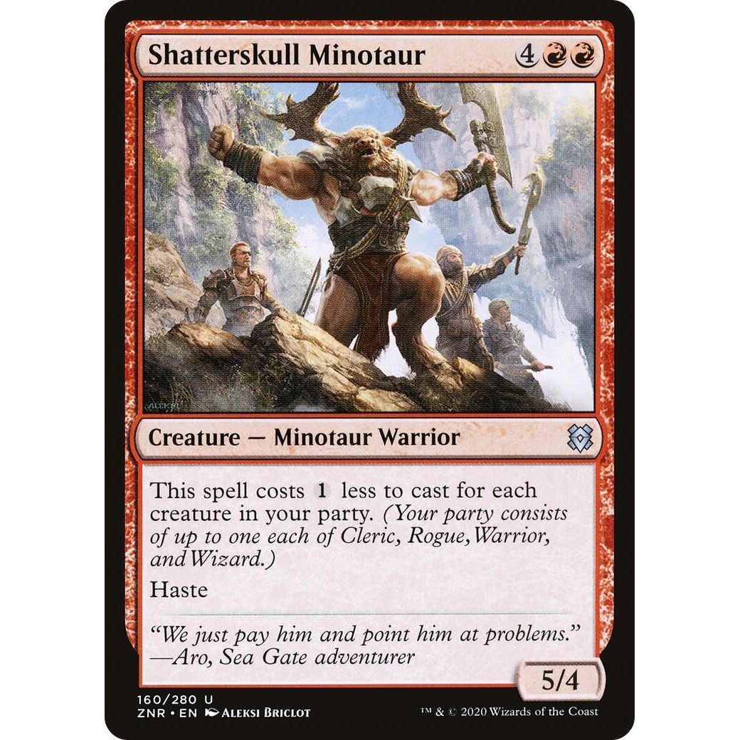 Image for Shatterskull Minotaur (160) (ZNR) - Magic: The Gathering