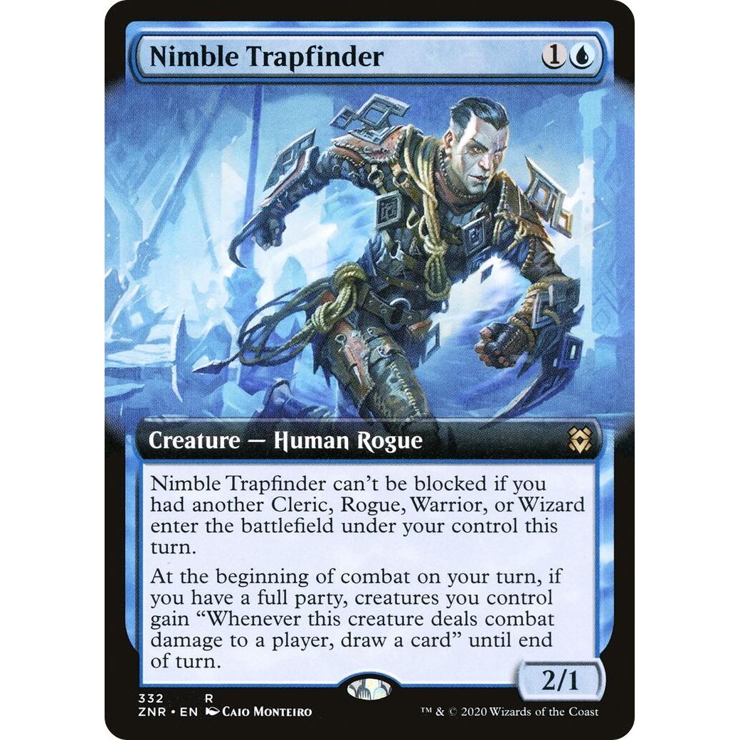 Image for Nimble Trapfinder (Extended Art) (332) (ZNR) - Magic: The Gathering