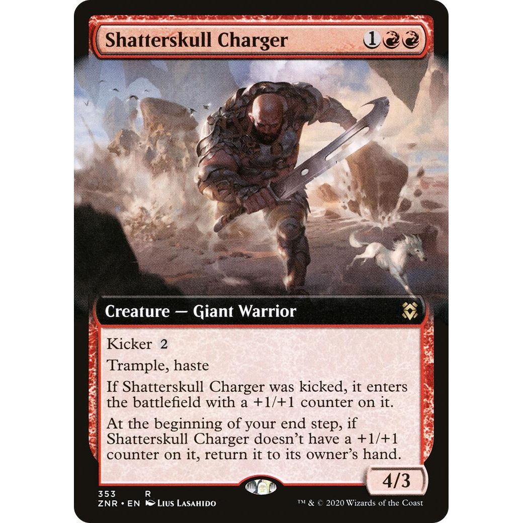 Image for Shatterskull Charger (Extended Art) (353) (ZNR) - Magic: The Gathering