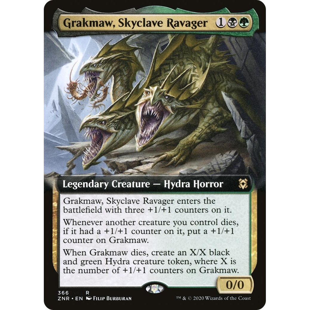 Image for Grakmaw, Skyclave Ravager (Extended Art) (366) (ZNR) - Magic: The Gathering