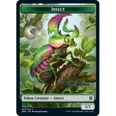 Image for Insect Token (7) (ZNR) - Magic: The Gathering