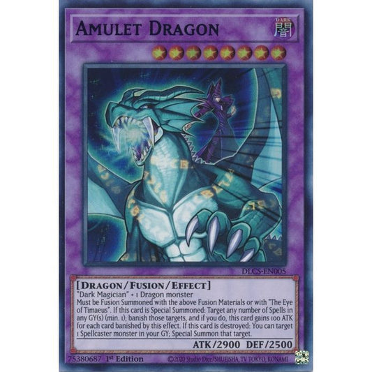 Image for Amulet Dragon (Blue) (DLCS-EN005) (DLCS) - YuGiOh