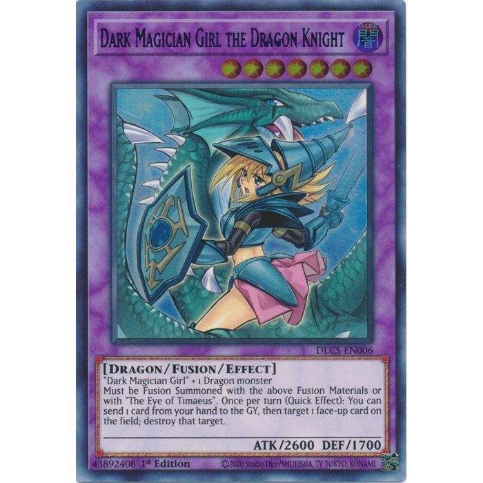 Image for Dark Magician Girl the Dragon Knight (Alternate Art) (Blue) (DLCS-EN006) (DLCS) - YuGiOh