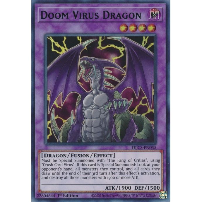 Image for Doom Virus Dragon (Blue) (DLCS-EN055) (DLCS) - YuGiOh