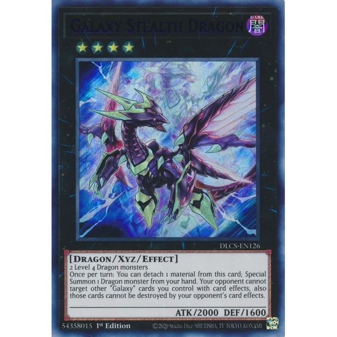 Image for Galaxy Stealth Dragon (Green) (DLCS-EN126) (DLCS) - YuGiOh