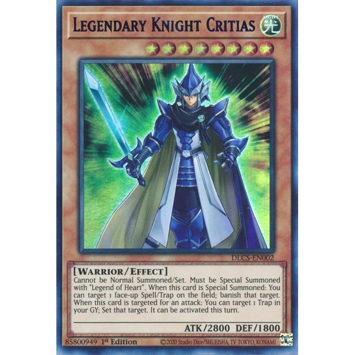 Image for Legendary Knight Critias (Purple) (DLCS-EN002) (DLCS) - YuGiOh