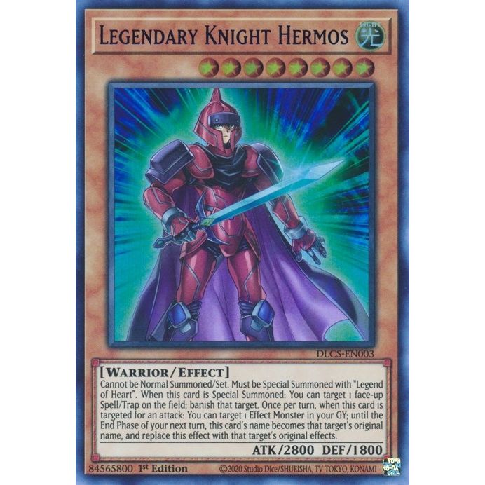 Image for Legendary Knight Hermos (Blue) (DLCS-EN003) (DLCS) - YuGiOh