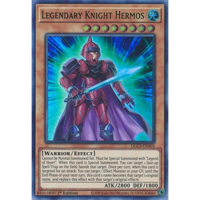 Image for Legendary Knight Hermos (Green) (DLCS-EN003) (DLCS) - YuGiOh