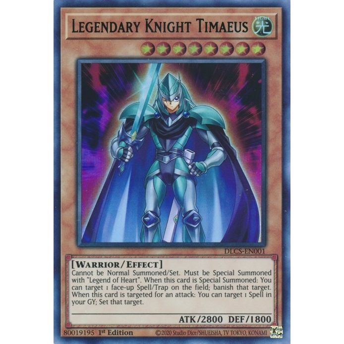 Image for Legendary Knight Timaeus (Green) (DLCS-EN001) (DLCS) - YuGiOh