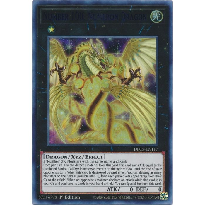 Image for Number 100: Numeron Dragon (Green) (DLCS-EN117) (DLCS) - YuGiOh