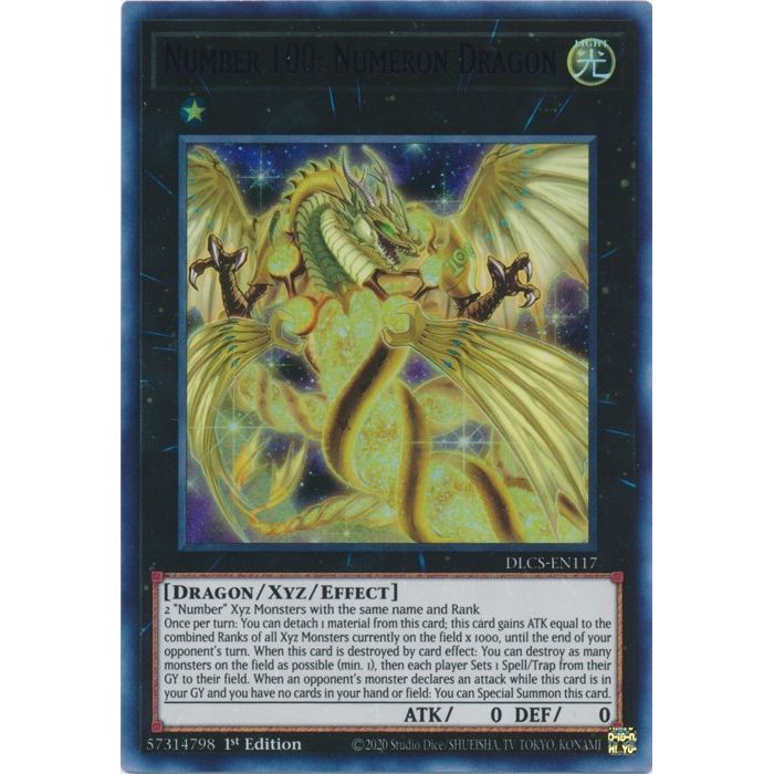 Image for Number 100: Numeron Dragon (Purple) (DLCS-EN117) (DLCS) - YuGiOh
