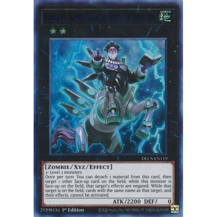 Image for Number 45: Crumble Logos the Prophet of Demolition (Blue) (DLCS-EN119) (DLCS) - YuGiOh