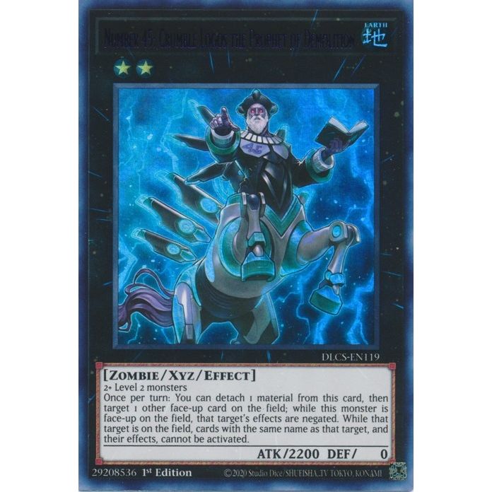 Image for Number 45: Crumble Logos the Prophet of Demolition (Purple) (DLCS-EN119) (DLCS) - YuGiOh