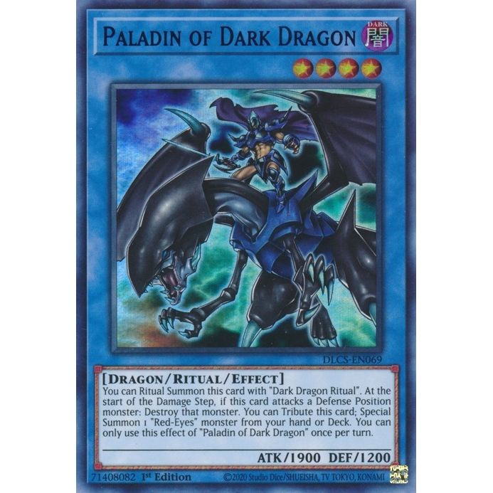 Image for Paladin of Dark Dragon (Blue) (DLCS-EN069) (DLCS) - YuGiOh