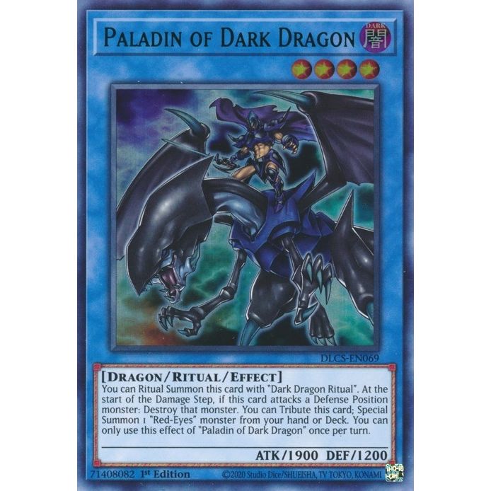 Image for Paladin of Dark Dragon (Green) (DLCS-EN069) (DLCS) - YuGiOh