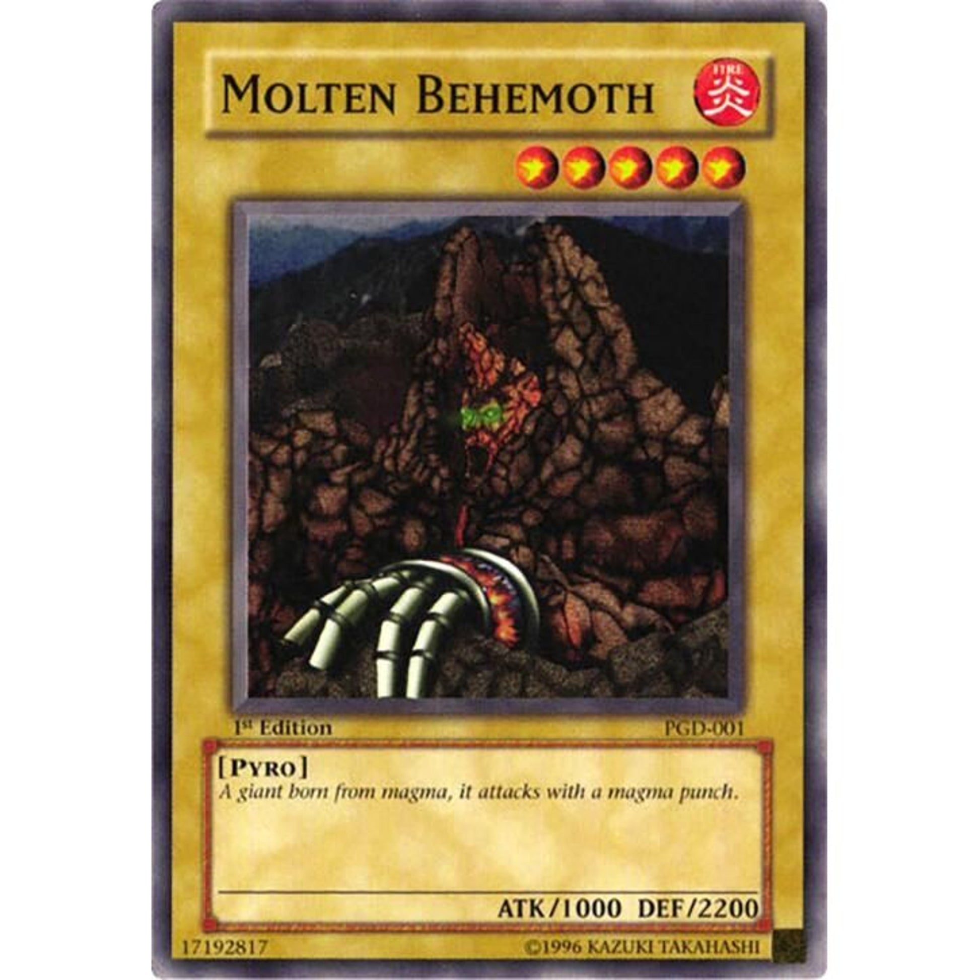 Image for Molten Behemoth (PGD-001) (PGD) - YuGiOh