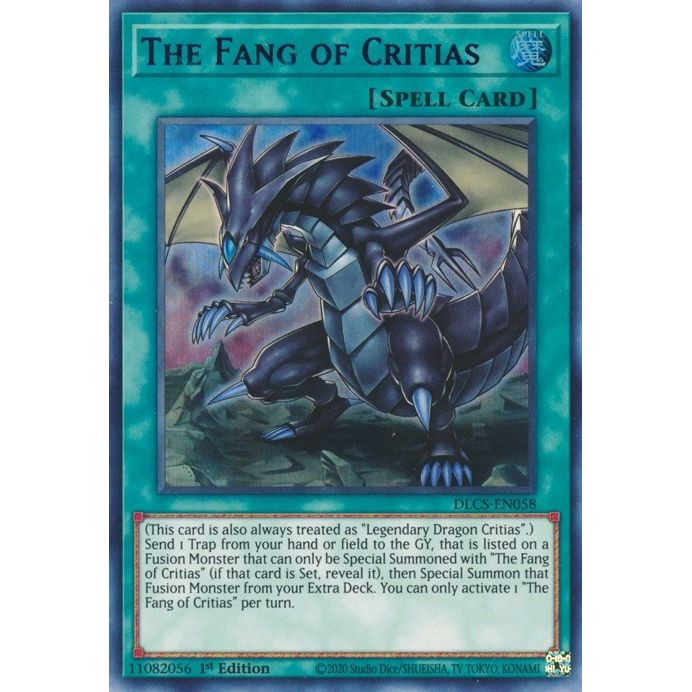 Image for The Fang of Critias (Blue) (DLCS-EN058) (DLCS) - YuGiOh