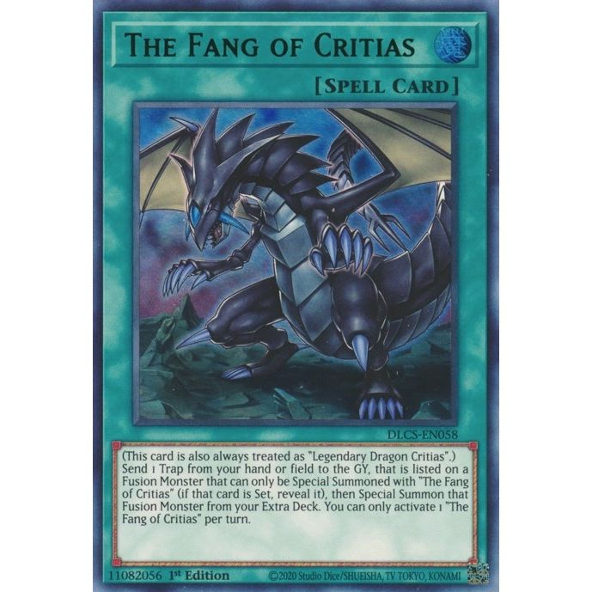 Image for The Fang of Critias (Green) (DLCS-EN058) (DLCS) - YuGiOh