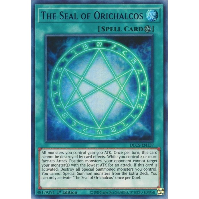 Image for The Seal of Orichalcos (Blue) (DLCS-EN137) (DLCS) - YuGiOh