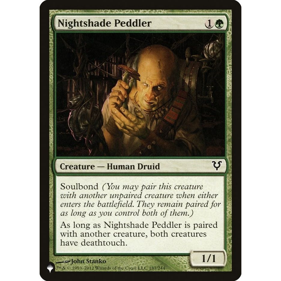 Image for Nightshade Peddler (187/244) (LIST) - Magic: The Gathering