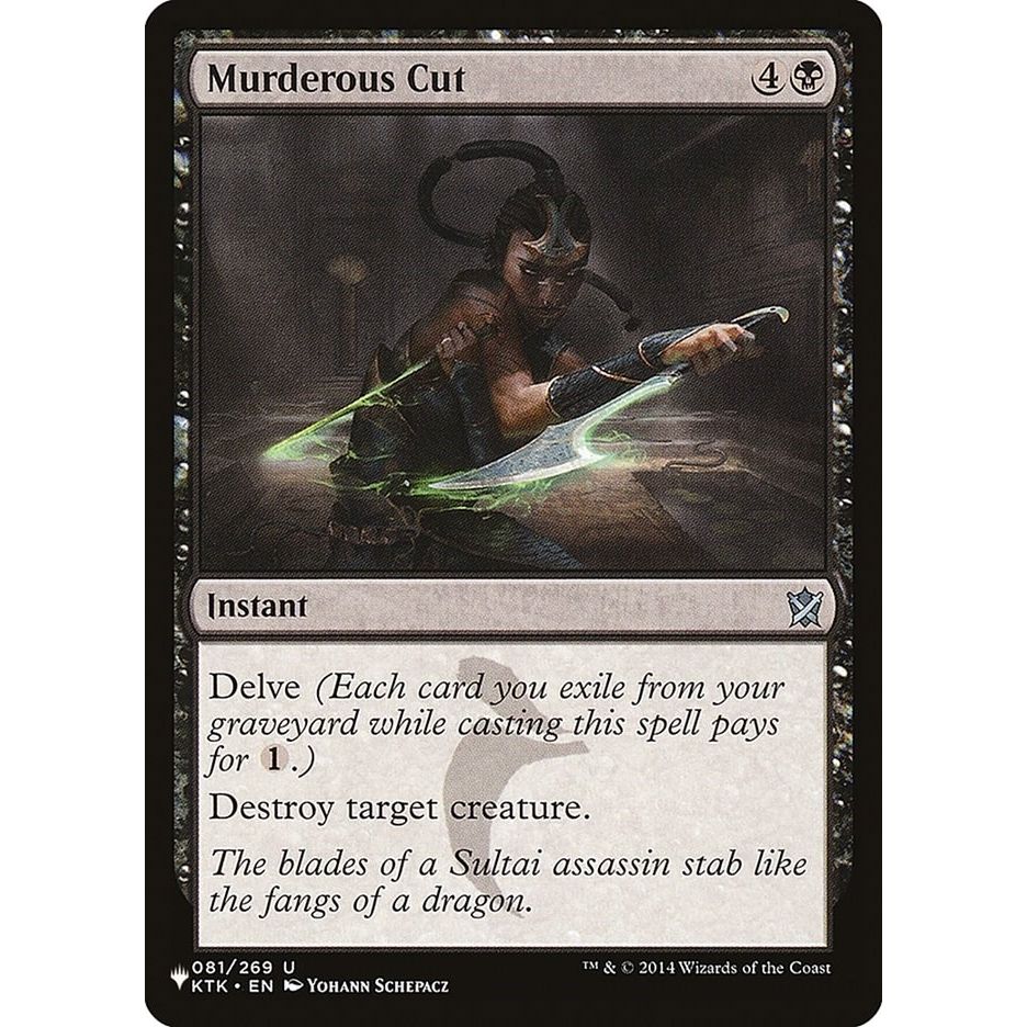Image for Murderous Cut (081/269) (LIST) - Magic: The Gathering