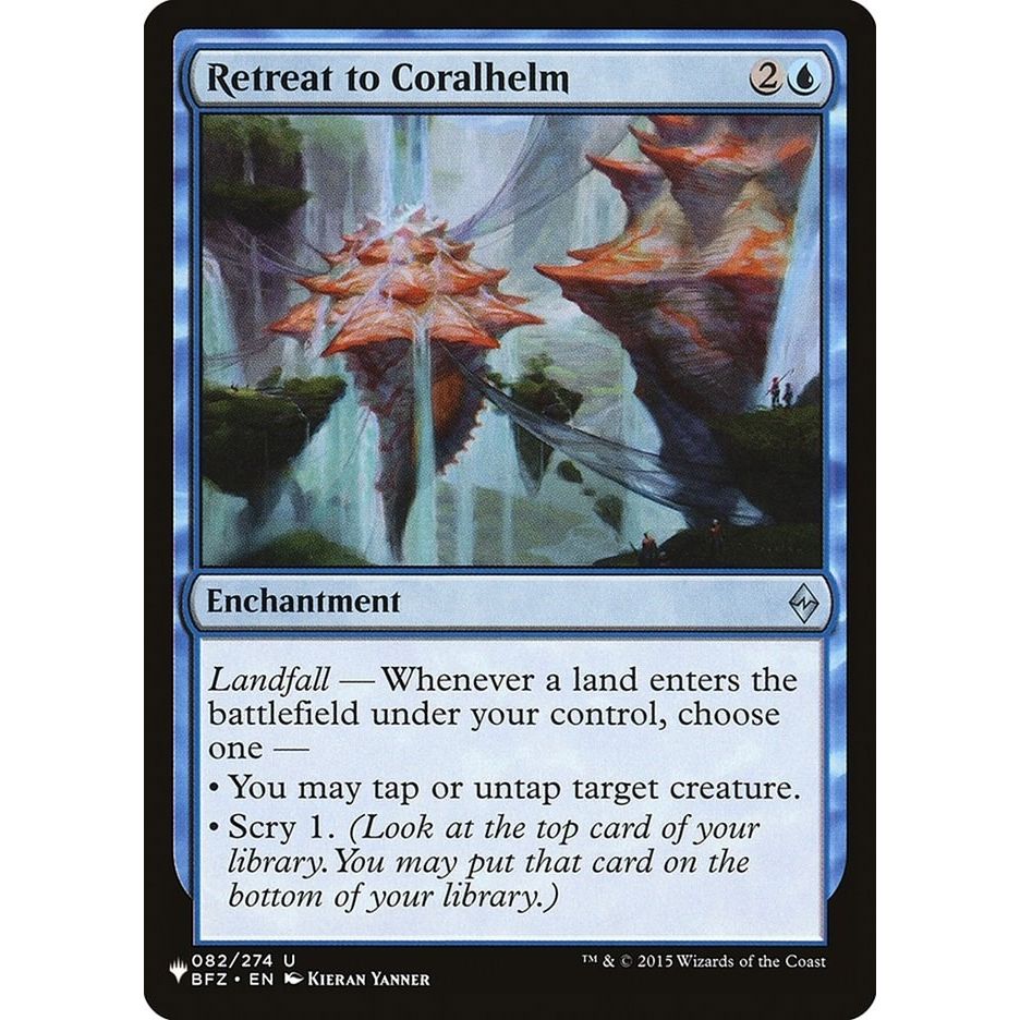 Image for Retreat to Coralhelm (082/274) (LIST) - Magic: The Gathering