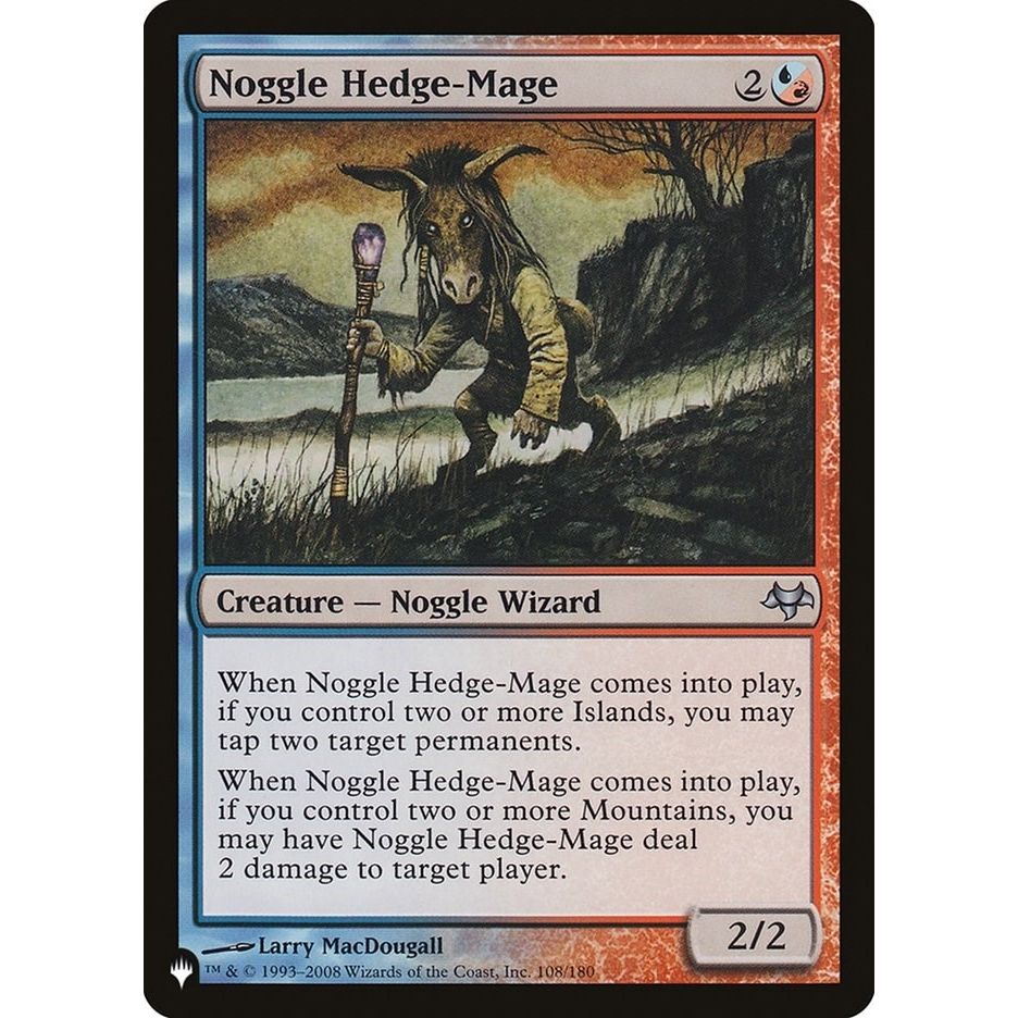 Image for Noggle Hedge-Mage (108/180) (LIST) - Magic: The Gathering