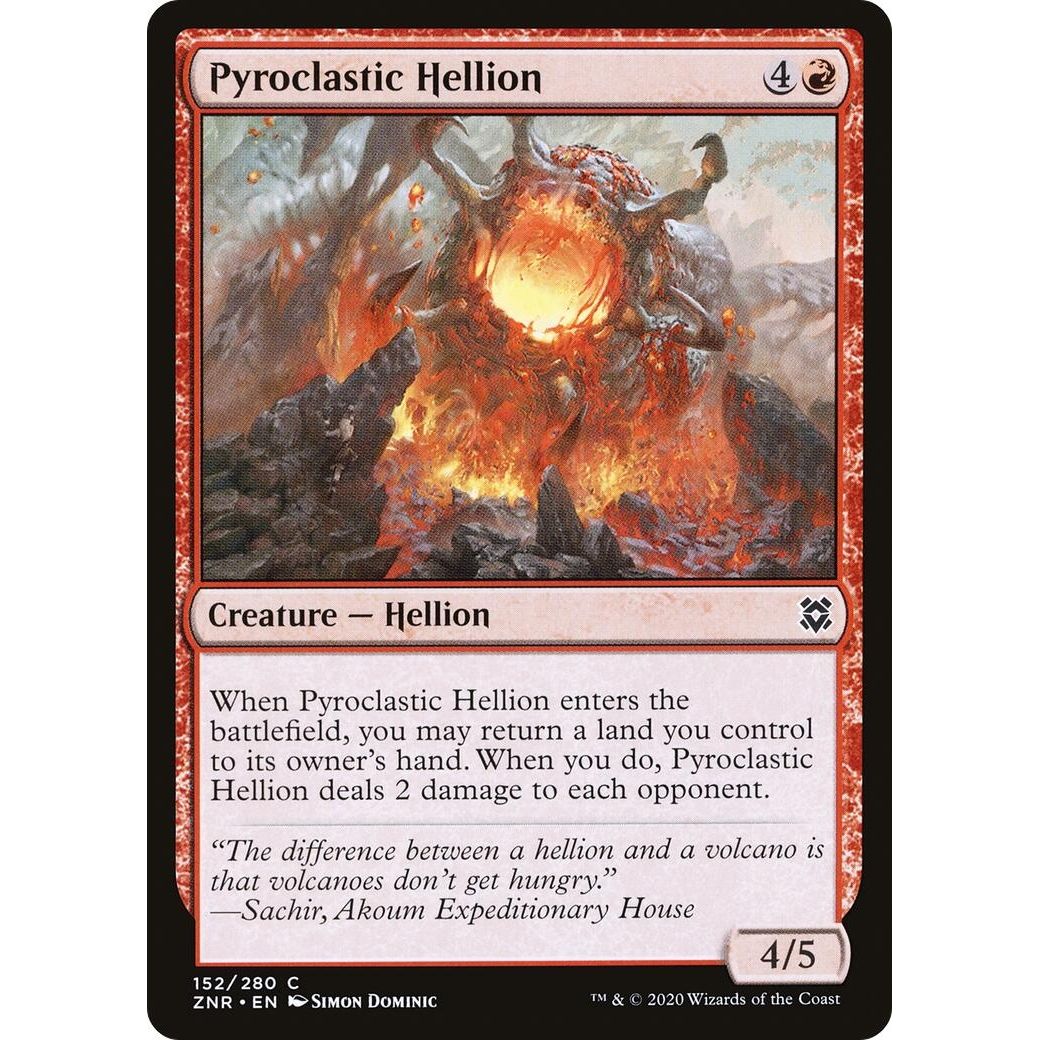 Image for Pyroclastic Hellion (152) (ZNR) - Magic: The Gathering