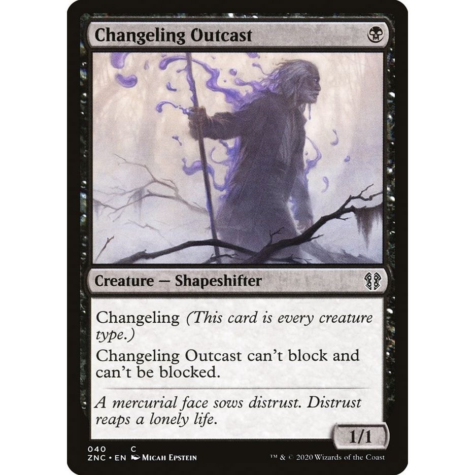 Image for Changeling Outcast (40) (ZNC) - Magic: The Gathering