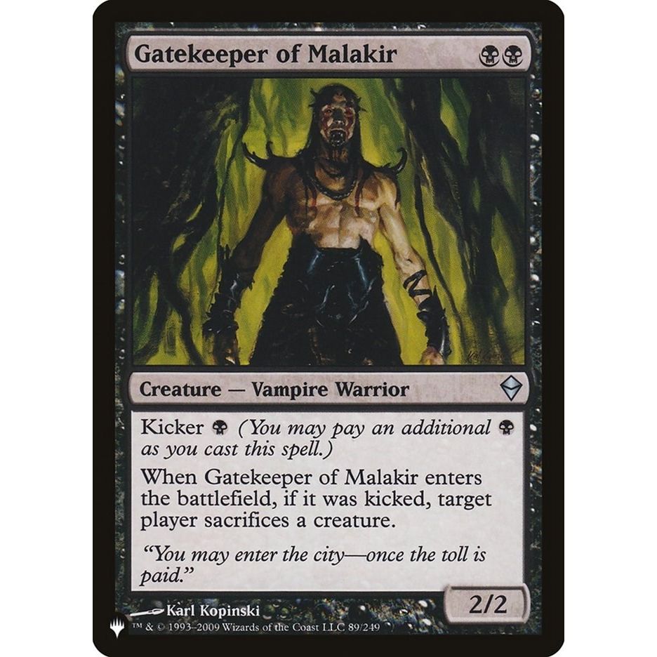 Image for Gatekeeper of Malakir (89/249) (LIST) - Magic: The Gathering