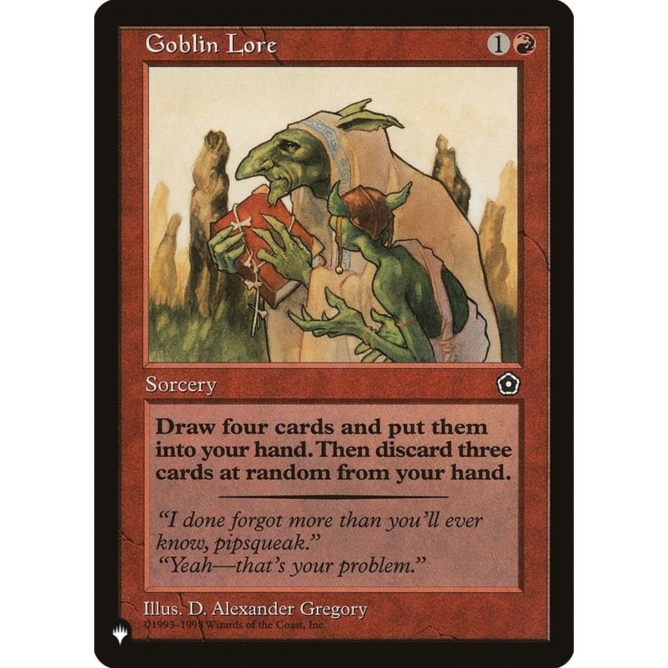 Image for Goblin Lore (LIST) - Magic: The Gathering