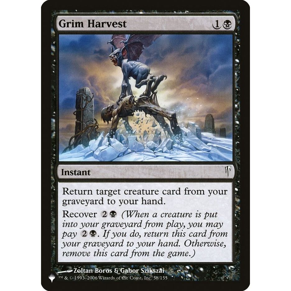 Image for Grim Harvest (58/155) (LIST) - Magic: The Gathering