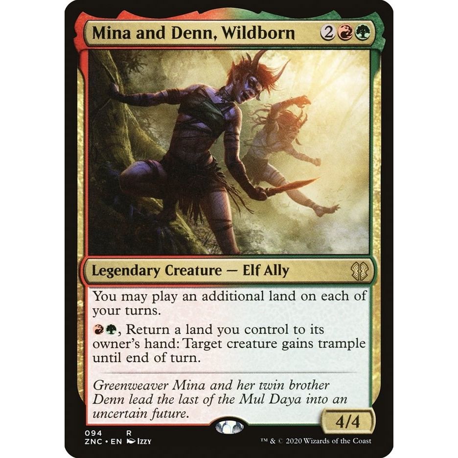 Image for Mina and Denn, Wildborn (94) (ZNC) - Magic: The Gathering